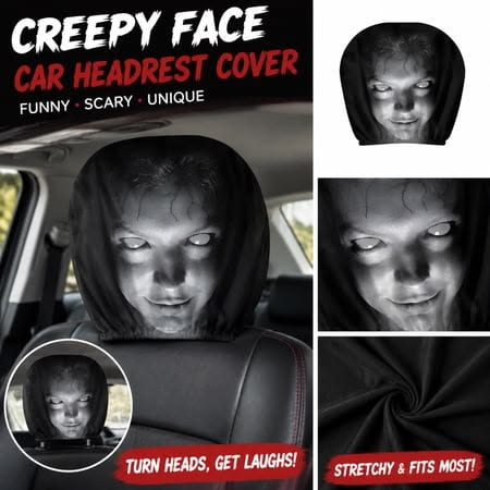 Funny Halloween Car Headrest Covers  (2-Pack)
