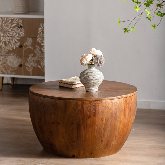 Vintage Storage Coffee Table – Brown