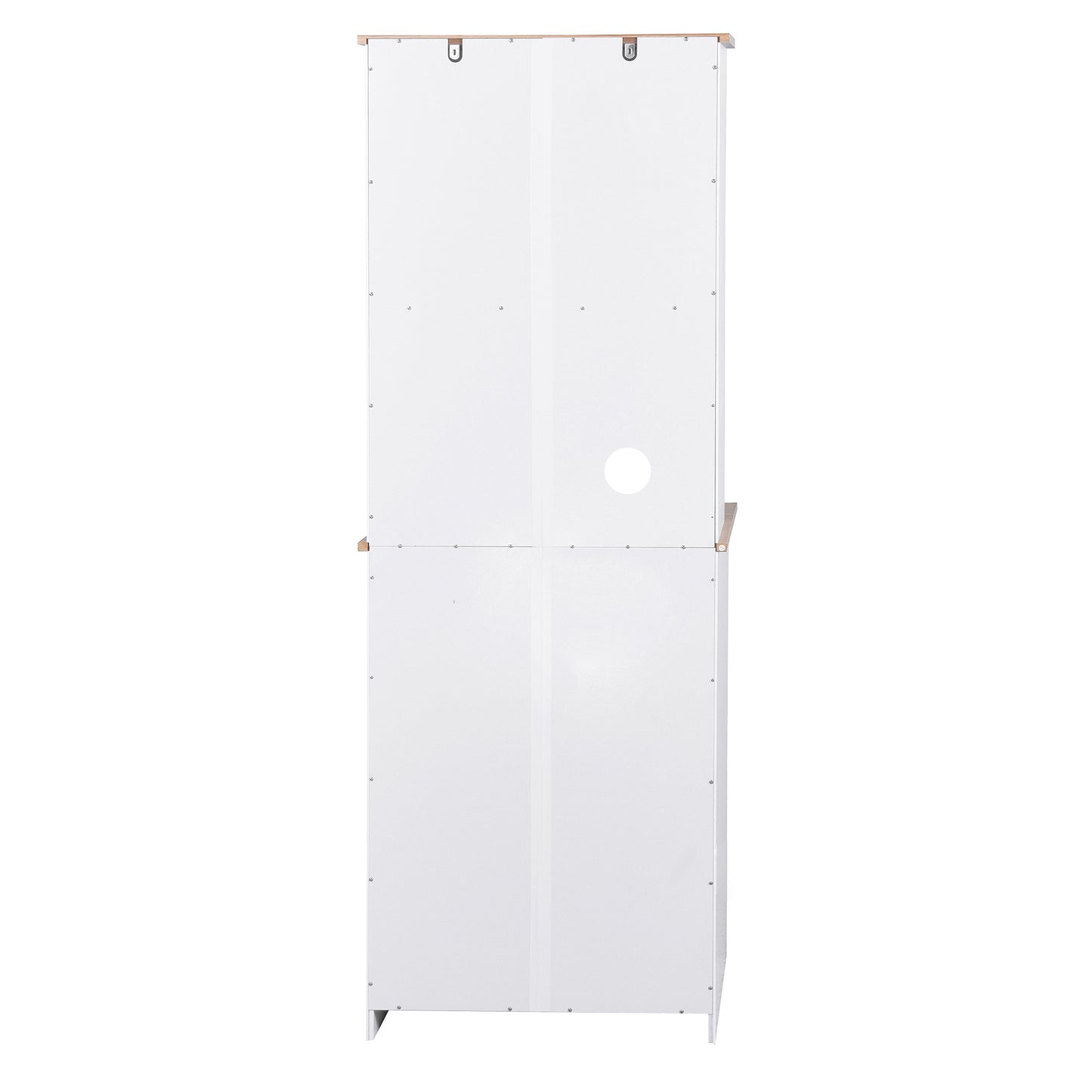 Double Layer White Kitchen Cabinet with Drawer