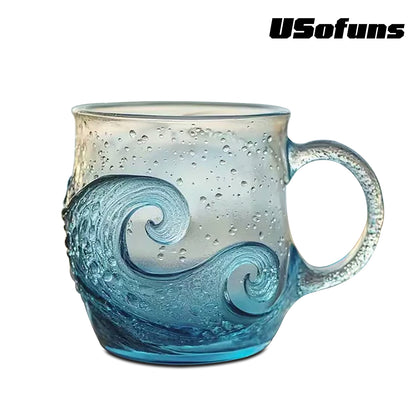 handmade sea glass wave cup