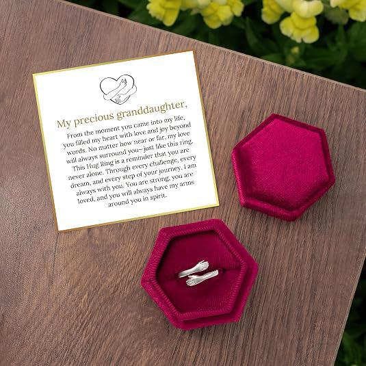 Adjustable Dad & Daughter Hug Ring