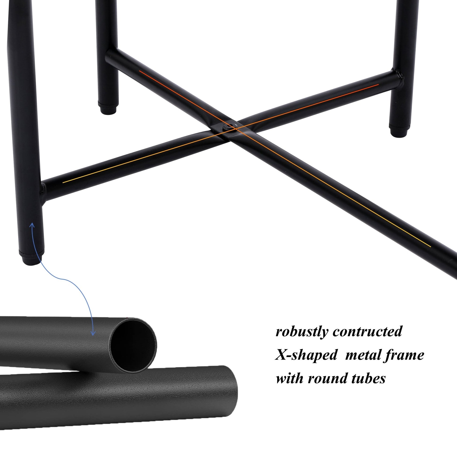 Round Coffee Table with Storage Tray 2 Tier Oval End Tables Wooden Small Side Table for Living Room (Black) - Usofuns