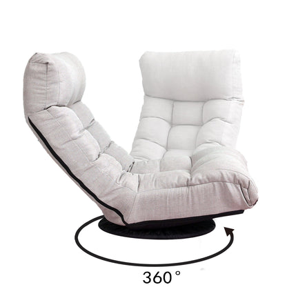 Single sofa reclining chair Japanese chair lazy sofa tatami balcony reclining chair leisure sofa adjustable chair - Usofuns