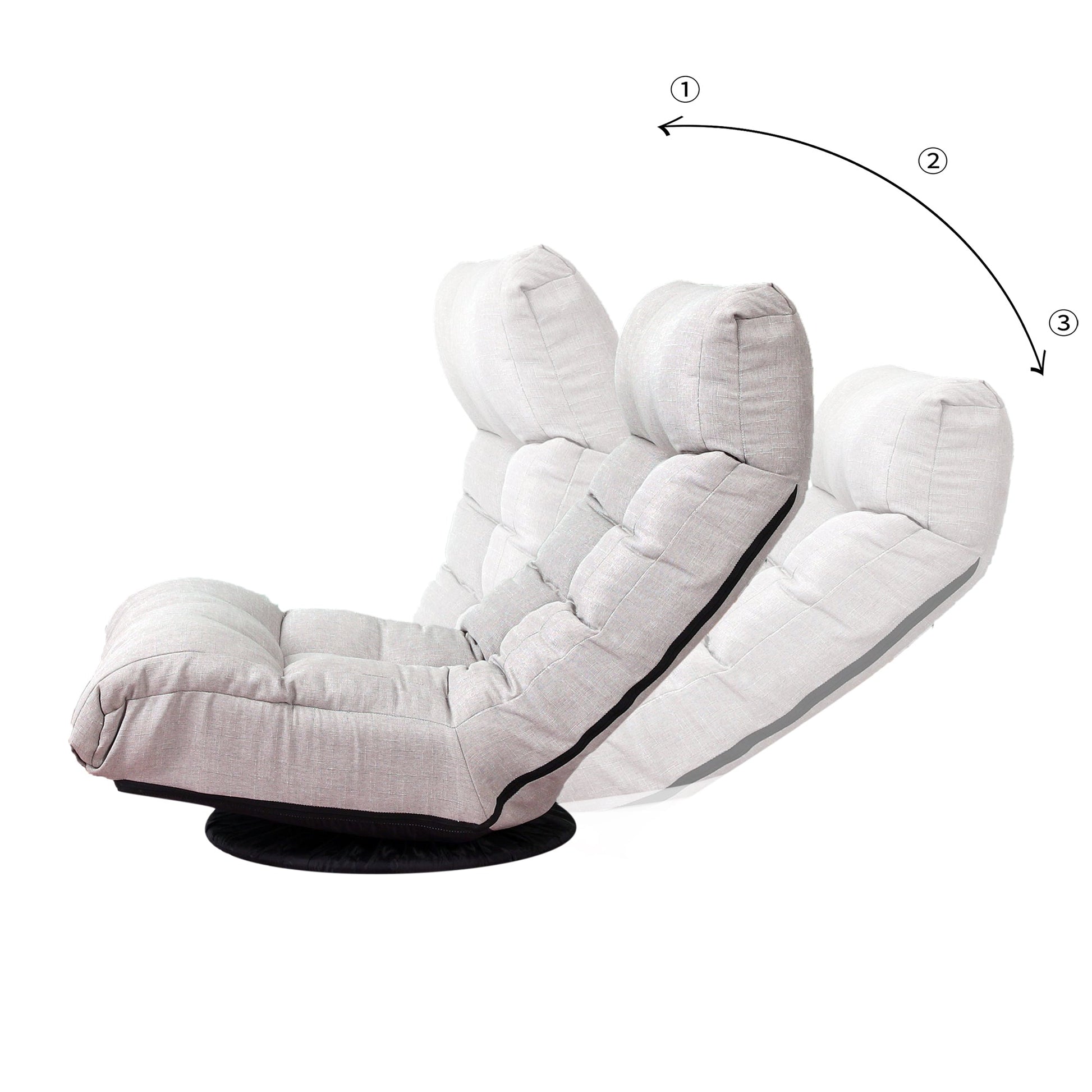 Single sofa reclining chair Japanese chair lazy sofa tatami balcony reclining chair leisure sofa adjustable chair - Usofuns