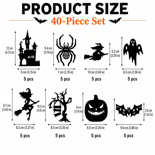 Halloween LED Silhouette Wall Light Stickers