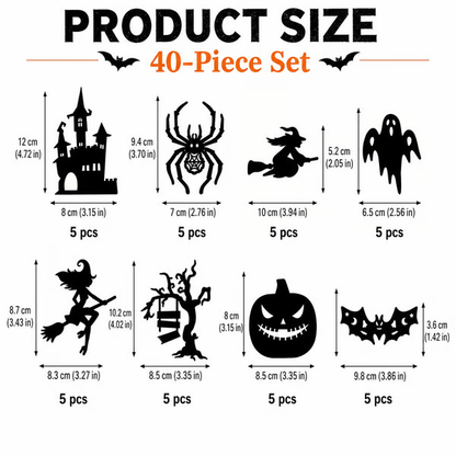 Halloween LED Silhouette Wall Light Stickers