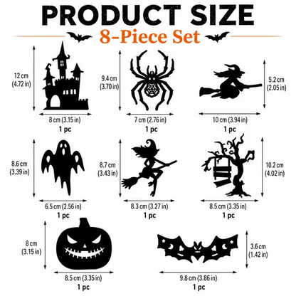 Halloween LED Silhouette Wall Light Stickers