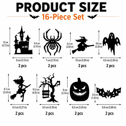 Halloween LED Silhouette Wall Light Stickers