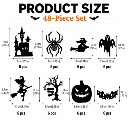 Halloween LED Silhouette Wall Light Stickers