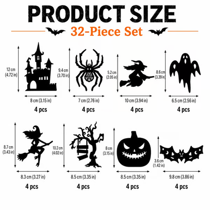 Halloween LED Silhouette Wall Light Stickers