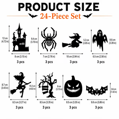 Halloween LED Silhouette Wall Light Stickers