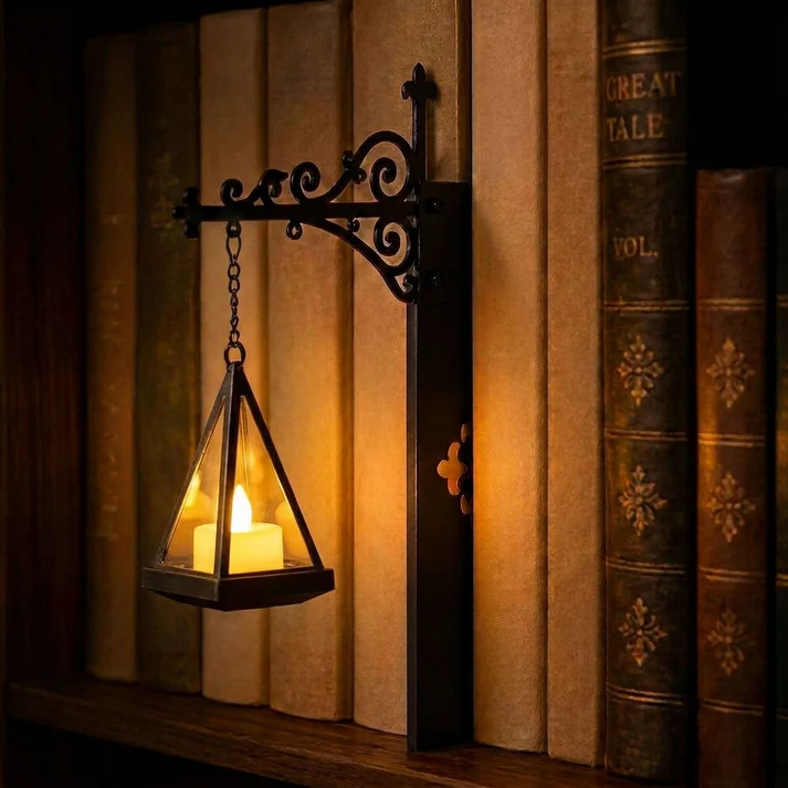Miniature Retro Streetlight Bookend Light