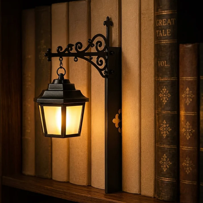 Miniature Retro Streetlight Bookend Light