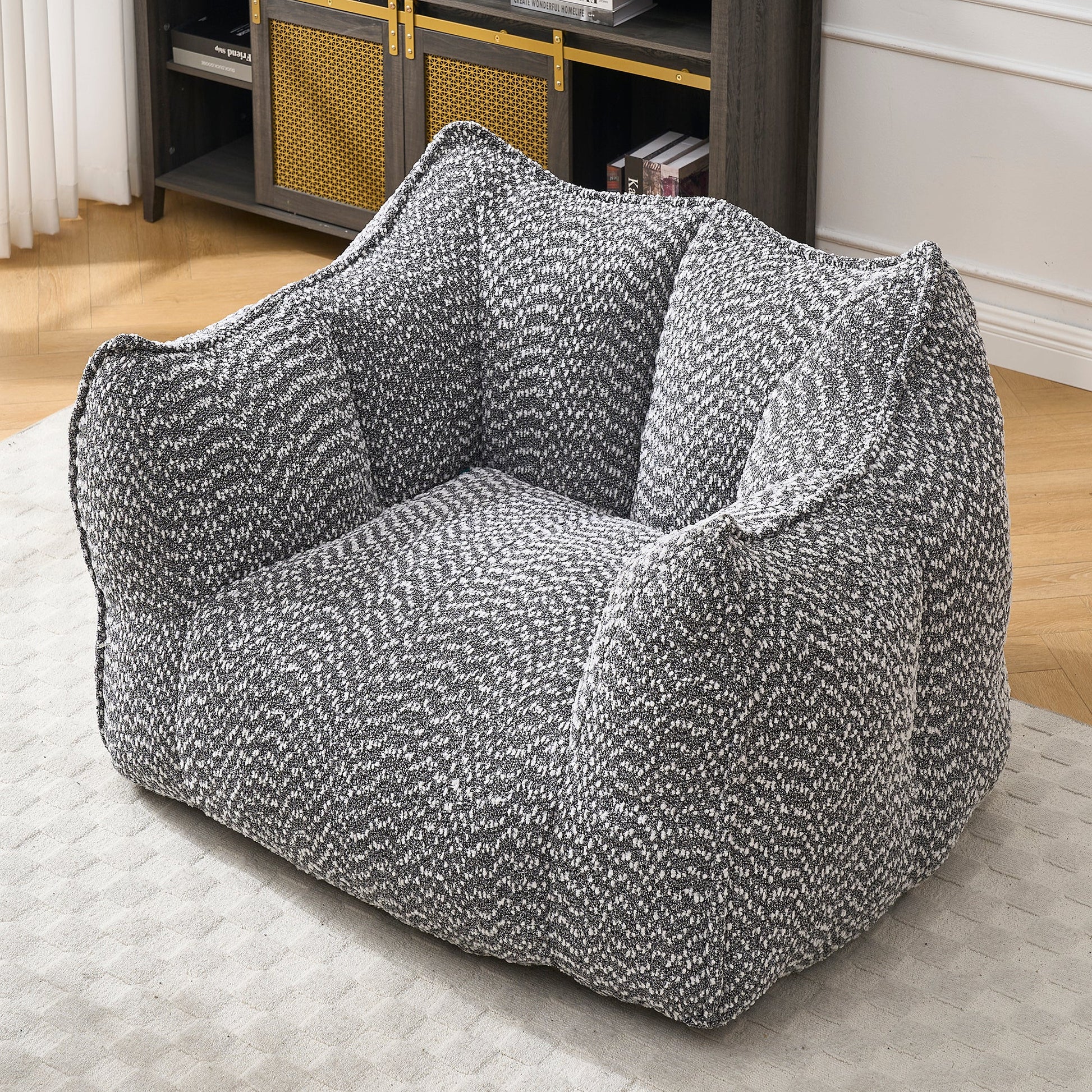Sofa chairs with highly resilient foam for living rooms and bedrooms, comfortable square lazy sofas, sofas for adults to play, read and watch TV - Usofuns